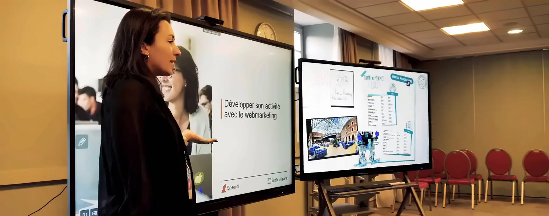 Journées Partenaires Speechi — atelier animé sur écran interactif